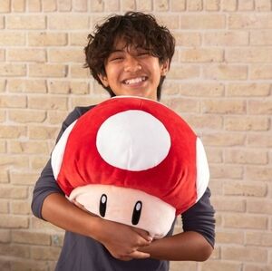 Club Mocchi- Mocchi- Super Mario Mushroom 15" Plush